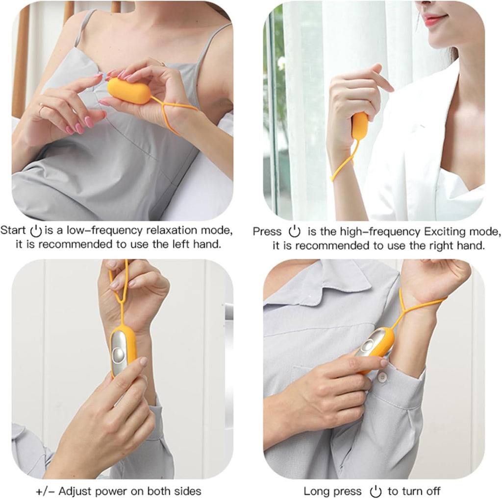 Handheld Relaxation Device, Compact Device, Massage Improves Mood and Focuses Attention, Supports Calmness, Small and Easy to Carry