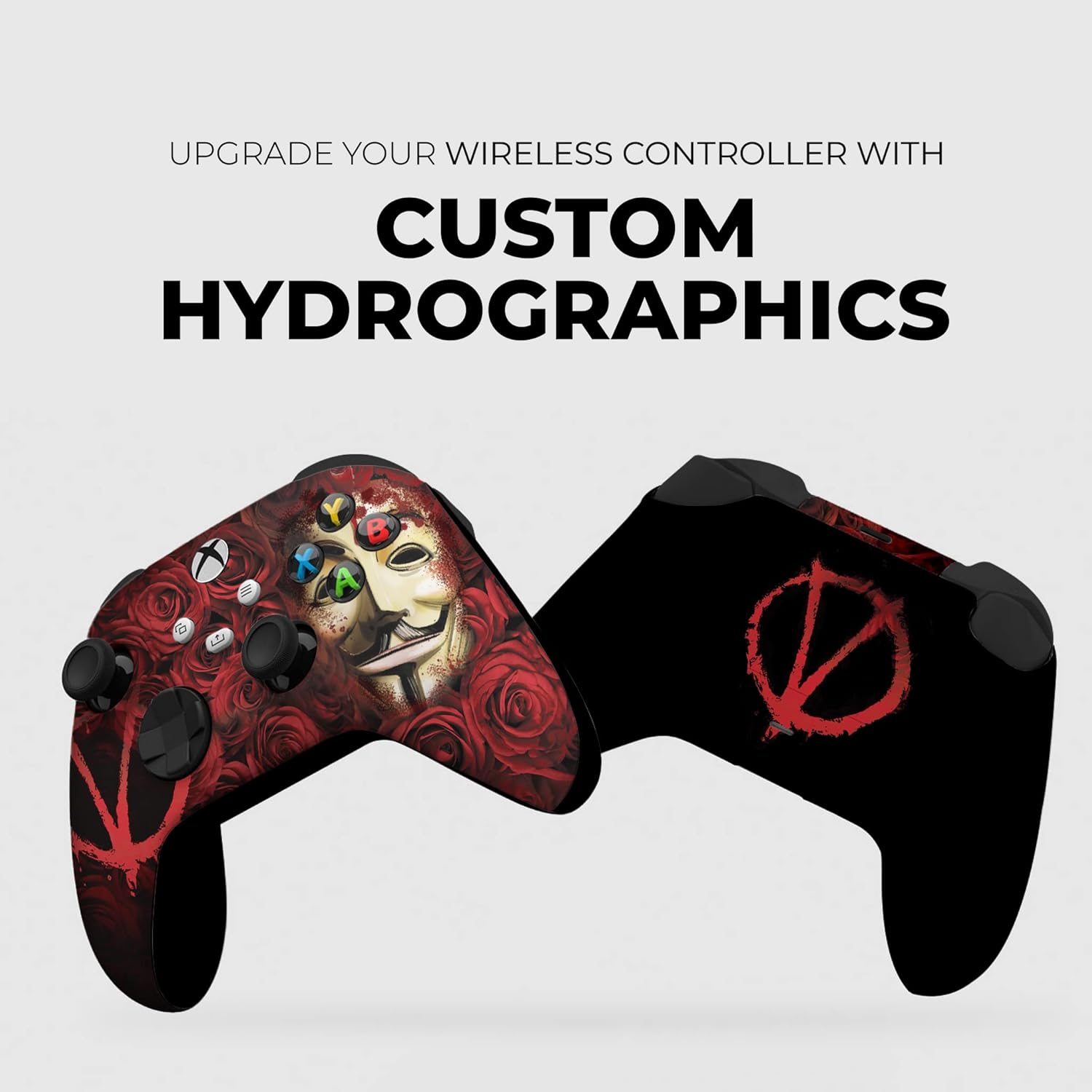 DreamController V For Venddeta Custom X-box Controller Wireless compatible with X-box One/Series X/S Proudly Customized in USA with Permanent HYDRO-DIP Printing (NOT JUST A SKIN)