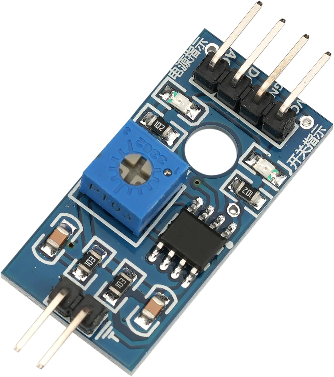 10Pcs Soil Moisture Sensor LM393 3.3-5V Soil Moisture Hygrometer Detection Sensor Kit Compatible with for Arduino Automatic Watering System Robot Smart Car