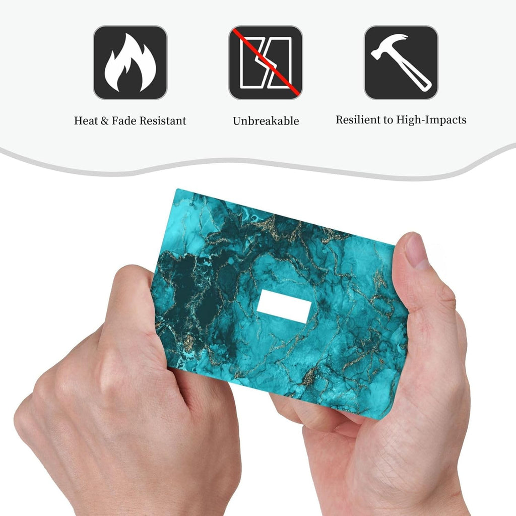 Decorative Light Switch Plate Covers Modern Abstract Turquoise Blue Marble Texture 1 Gang Wall Plate Single Toggle Light Switch Covers Artistic Faceplate for Bathroom Decor （2 Pack）