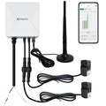 WiFi Energy Monitor with 2 * 80A Clamps, Real-Time Electricity Tracking, Smart Home Power Management, WiFi Meter Solar/Net Metering, Home Energy Automation and Control