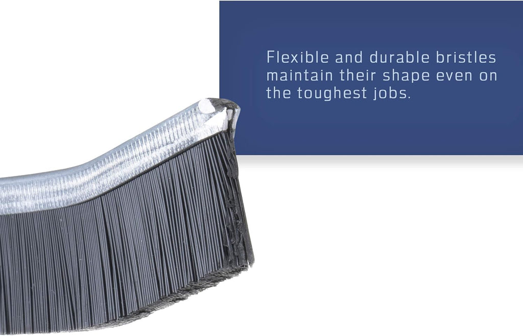 Grout Cleaner Scrub Brush Deep Tile Joints - Stiff Angled Bristles for Showers, Bathtubs, Kitchens - Multi-Surface All-Around Household Cleaning Tool