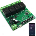 4-Channel WiFi Smart Switch Relay Module, TUYA/Smart Life App for Smart Home Remote Control, Momentary Time Adjustable, Compatible with Alexa/Google Assistant