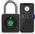 Pothunder Fingerprint Padlock with APP, Keyless Biometric Lock, Smart Waterproof Padlock Suitable for Gym, Locker, Gates, Fence and Storage