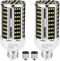 35W LED Corn Light Bulb 2 pack,(300W Equivalent )Commercial Grade Daylight 5000K E26/E39 5000LM Medium Mogul Base LED Lamp,Large Area Lights For Outdoor Indoor Garage Warehouse Factory Bay Light