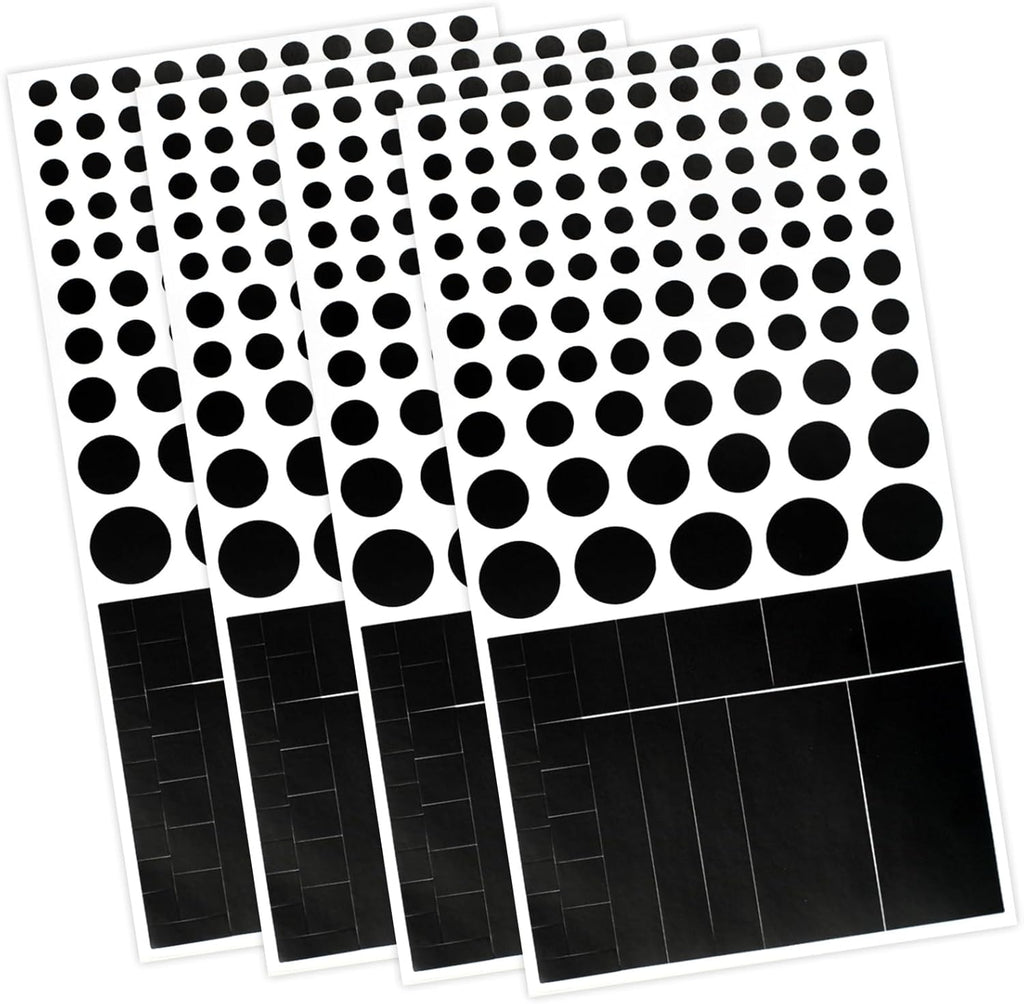 Blocked Vinyl Webcam Covers – Restickable Privacy Stickers for Laptop, Smartphone, Tablet, Smart TV & Game Console – Black, Multiple Sizes