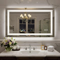 40X24 Inch LED Bathroom Mirror with Lights, Frontlit+ Backlit Bathroom Vanity Mirror for Wall, Ultra-Clear Tempered Glass, Shatter-Proof, Anti-Fog and Memory Function, ETL Listed