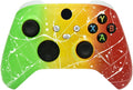 Hand Airbrushed Fade Custom Controller Compatible with Xbox Series X/S & Xbox One (Series X/S Rasta Fade White Drip)