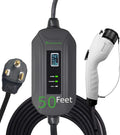 PRIMECOM Level 2 Electric Vehicle (EV) Charger (220V / 240Volt, 16Amp) Portable EVSE Smart Electric Car Charger, 30', 40', and 50 Feet Lengths (NEMA 6-50P, 50 Feet)