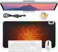 Heated Mouse Pad - Warm Mouse Pad - 6-Level Temperature Adjustment, Smart Temperature Control, LED Gaming Mouse Pad, 8-Hour Timer with Auto Shut-Off,31.5 x 15.7 inches