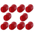 Non Fading Red Reflective Stickers 2-inch Diameter Round Reflector, Outdoor Waterproof High Visibility Warning Adhesive Tape (100 Pcs)