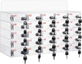 Threan 25 Slot Cell Phone Storage Box, Clear Cell Phone Storage Cabinet Wall Mounted, Including Door Locks and Keys for Office School Factory Classroom Students Staff