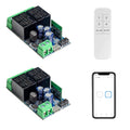 Ewelink WiFi Wireless Smart Relay Module USB 5v 2 Channel Momentary Toggle Latching 7V-48V Remote Switch Transmitter for Access Control, Garage Door,Home Automation, Compatible with Alexa Google Home