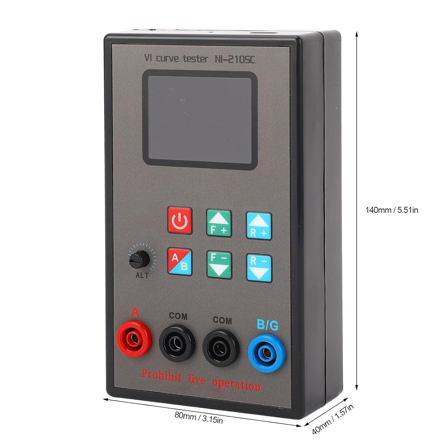 Walfront VI Curve Tester, Double Channel Circuit Board Tester with Color Screen, 18 Frequency Settings and 9 Impedance Levels, Rechargeable Li Battery 3000mAh for Circuit Analysis