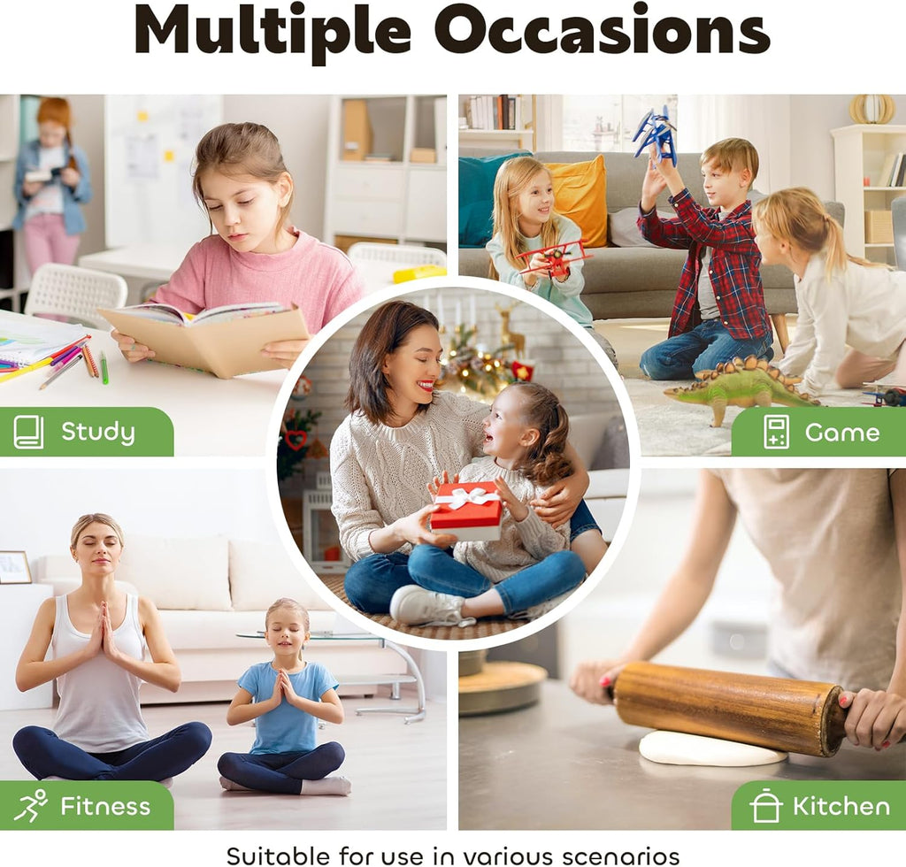 Visual Timer for Kids 60-Minute - Silent Analog Countdown Time Timer with Optional Alarm, Focus Tool for ADHD & Autism, Time Management for Homework, Chores, Office, Kitchen, Teaching & Study Routines