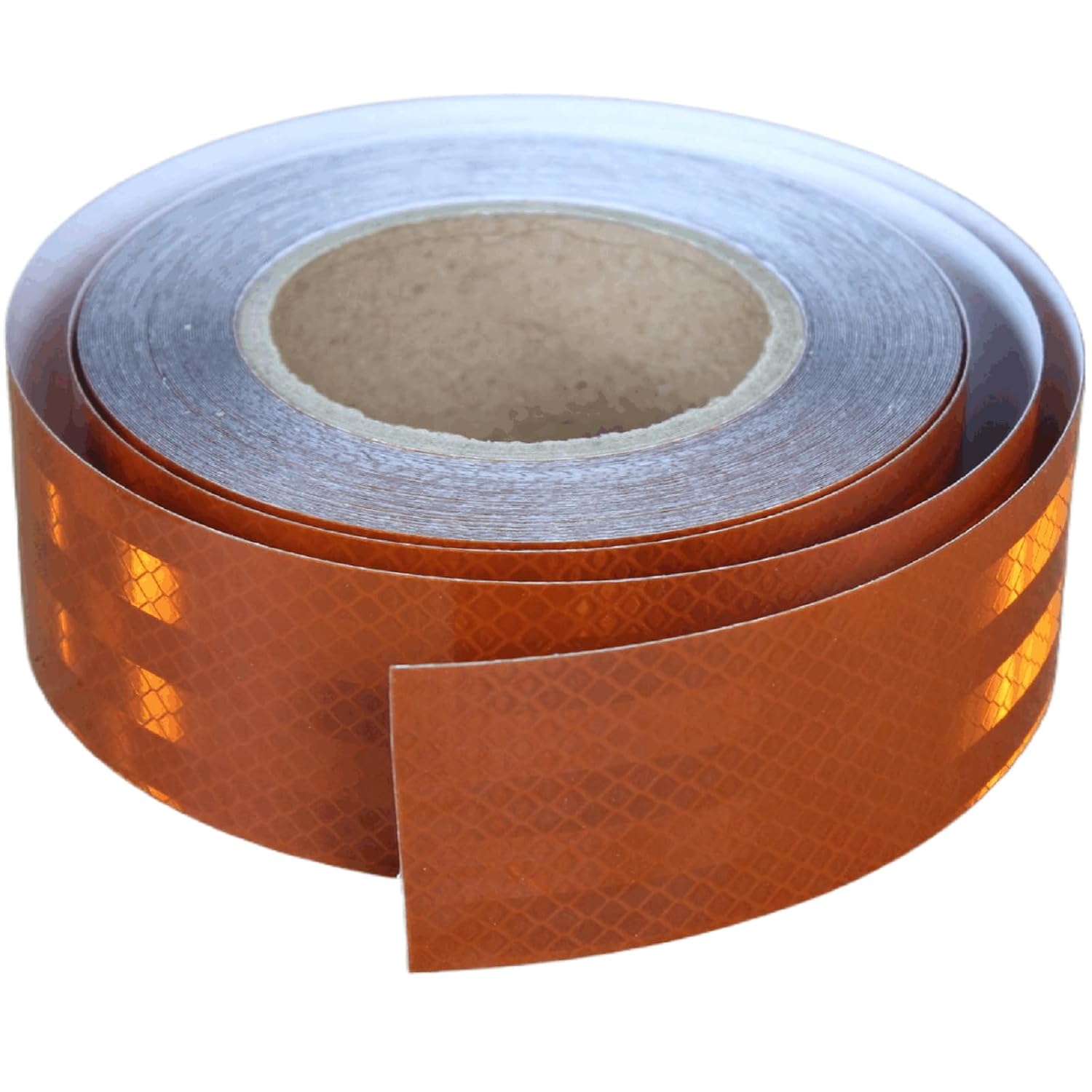 Non Fading Brown Reflective Tape Outdoor Waterproof 2 inch, High Visibility Warning Industrial Marking Tape,Safety Stickers (68 feet)