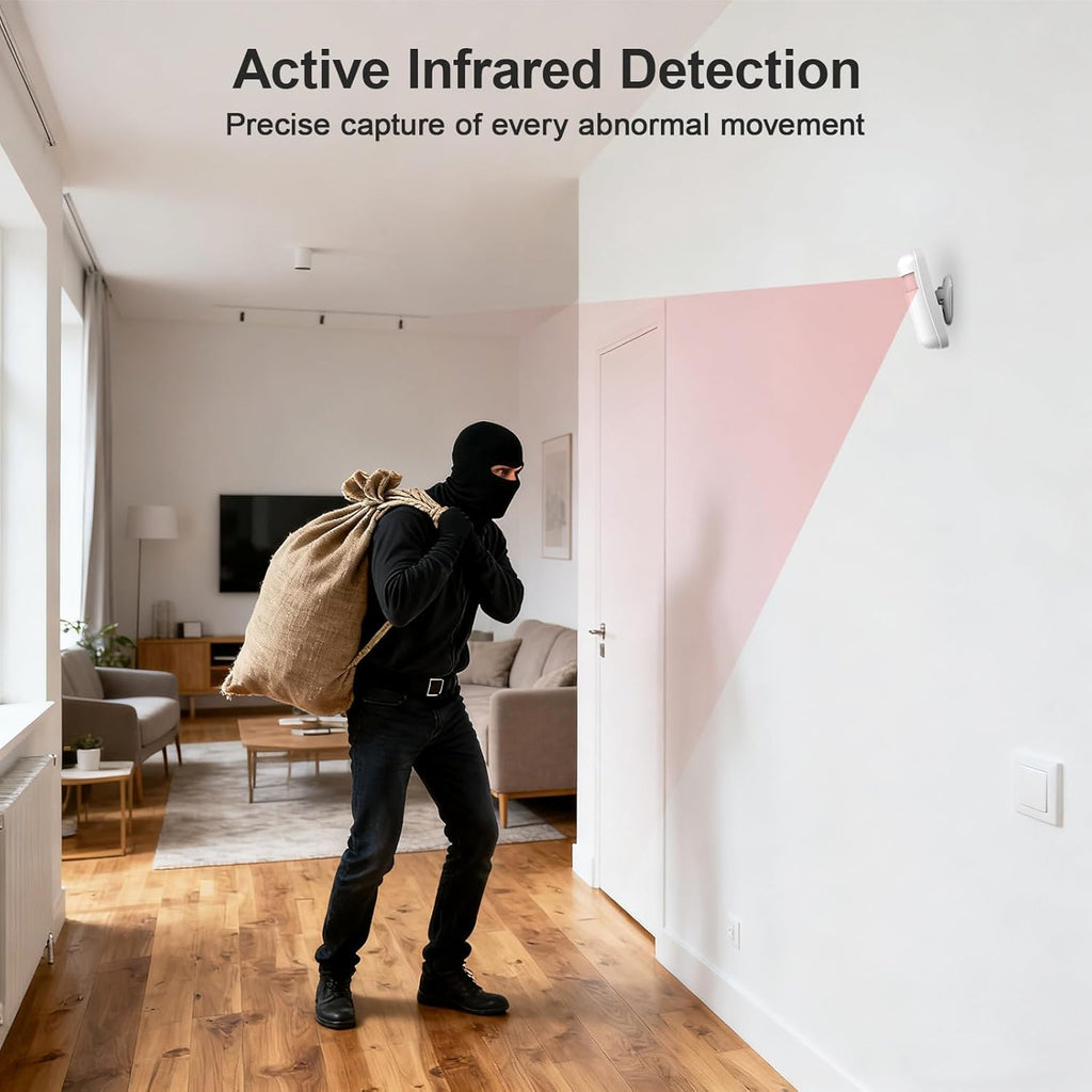Home Alarm System Wireless,Wireless Security System with 4G SMS/Phone App Alerts,Door Alarms,Motion Detector,Compatible with Alexa&Google for Home,24Psc DIY Kit,No Monthly Fee