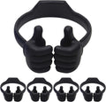 Honsky Cell Phone Tablet Stands (Pack of 5) Thumbs-up Cellphone Holder, Tablet Display Stand, Mobile Smartphone Mount Cradle for Desk Desktop - Universal, Multi-Angle, Cute, Black