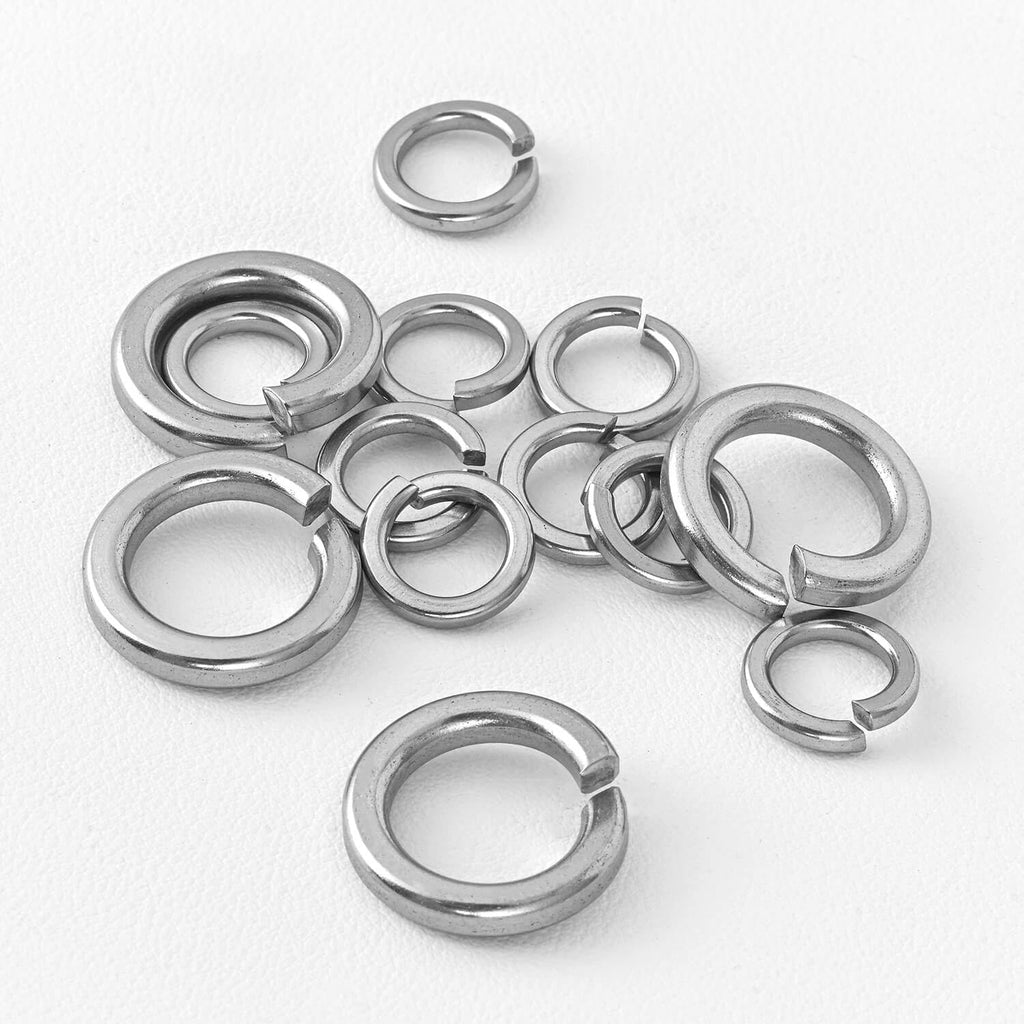 M5 (100 Pack) Split Lock Washer, (18-8) 304 Stainless Steel Spring Lock Washer
