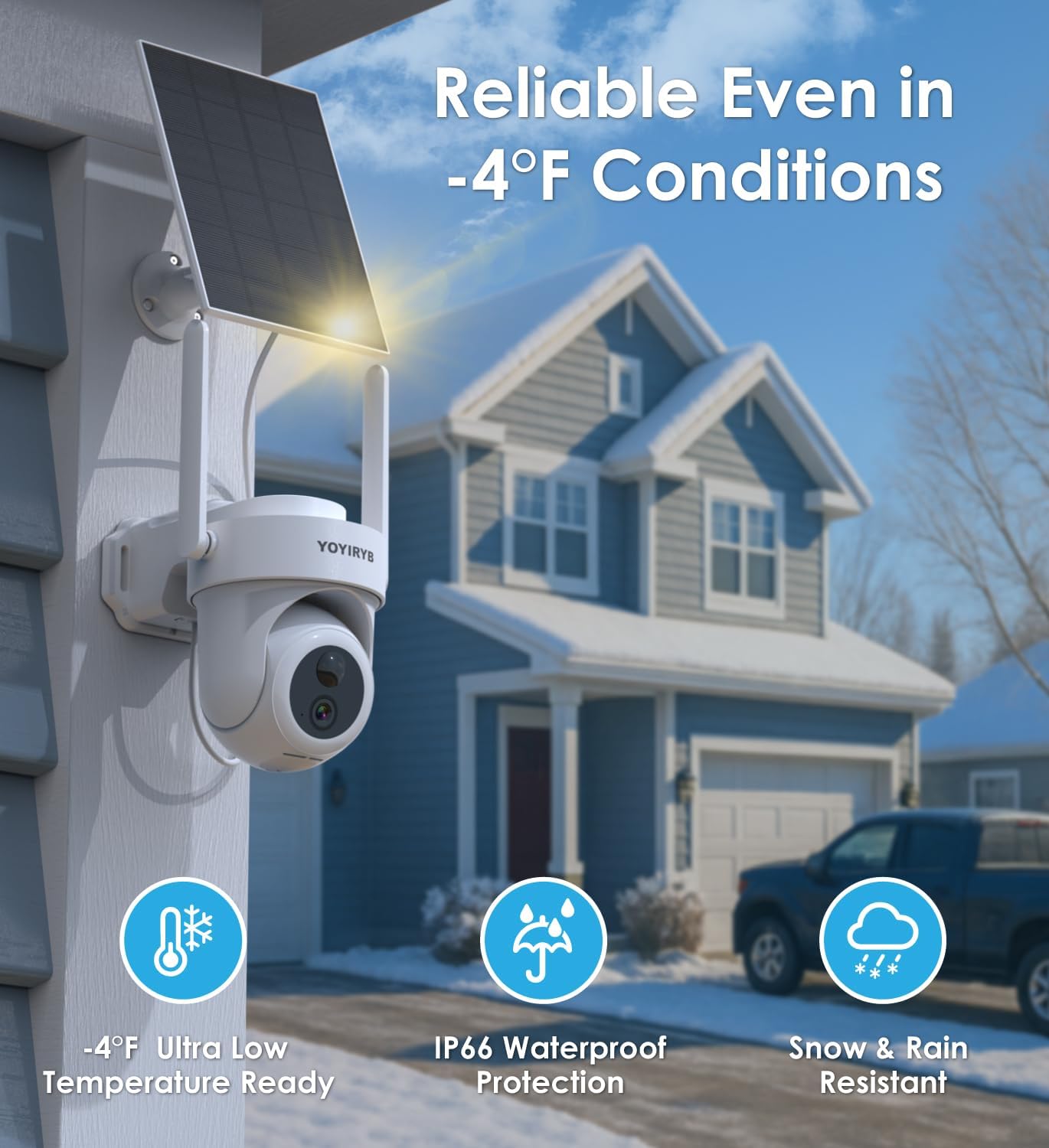 4K Wireless Outdoor Security Camera with Solar Panel – Single Add-on Unit, Requires Base Station, Not for Standalone Use, No WiFi Direct Connection, Supports Up to 8-Camera per Base Station