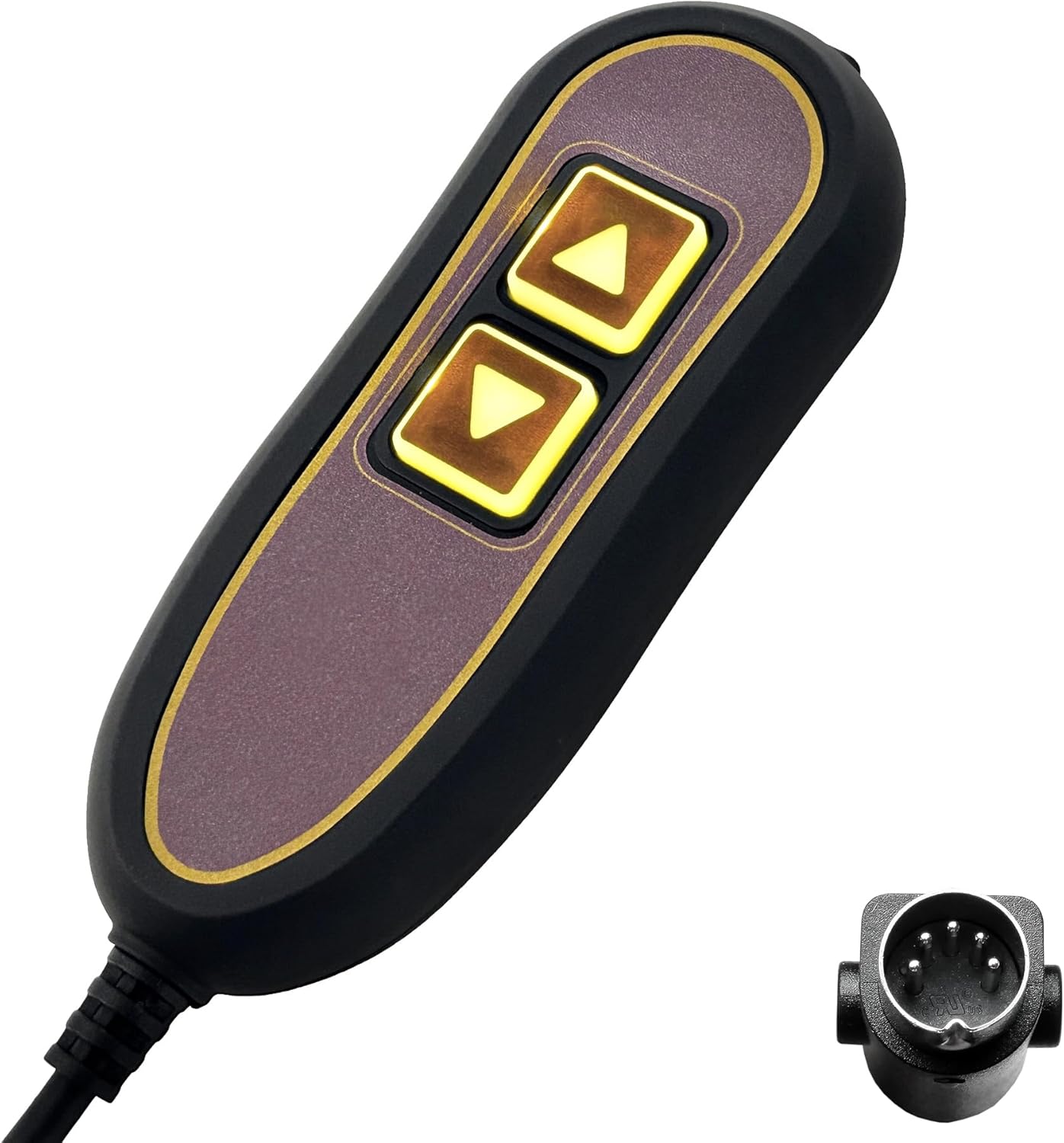 2 Button 5 Pin Remote ZK1200-HC Hand Control Replacement for Golden with USB and Backlight for Lift Chair Power Recliner