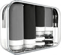 16 Pack 3.4oz Portable Travel Bottles, TSA Approved Leak-Proof Silicone Toiletry Containers, Refillable Squeezable for Shampoo, Conditioner, Cologne, Perfume & Lotion – On-the-Go Essentials