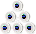 10-Year Battery Wireless Interconnected Smoke and Carbon Monoxide Detector, Smart Interlink Smoke CO Alarm with Digital Display, Fire and CO Combo Alarm for Home (6 Pack)