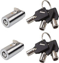 High Security Vending Machine Lock and Key, 2-Pack Soda Machine Lock for Coke Machine, Pepsi Machine, Snack Machine, Candy Machine, Keyed Alike