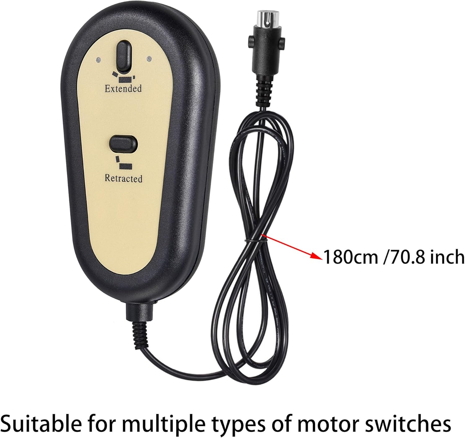 Lift Chair Remote Replacement,2 Button Chair Lift Remote Control,5 Pin Plug Recliner Replacement Fixed Electric Sofa Recliner Lift Handle