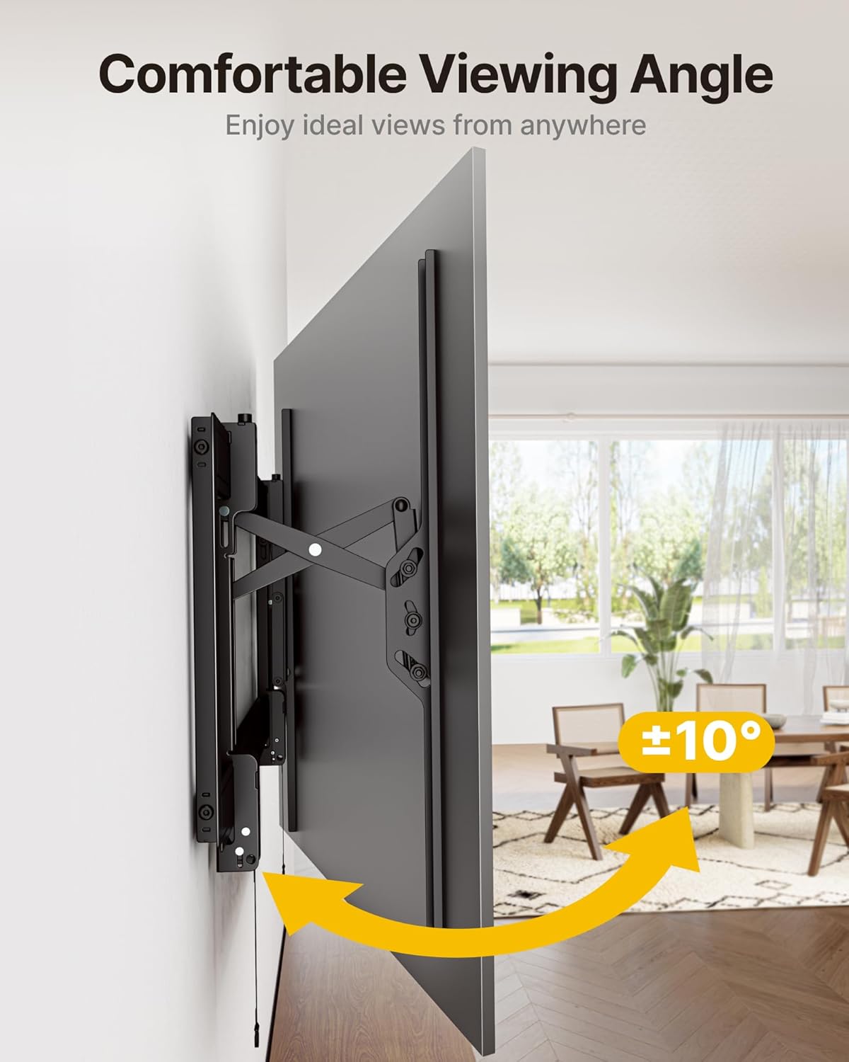 monTEK Heavy Duty Tilting TV Wall Mount for 55–105" Large TVs up to 200 lbs – Low Profile, Universal Fit, Tilt & Swivel Adjustment, 6.8" Extension, Max VESA 1000x600mm, Fits 16"/18"/24"/32" Studs