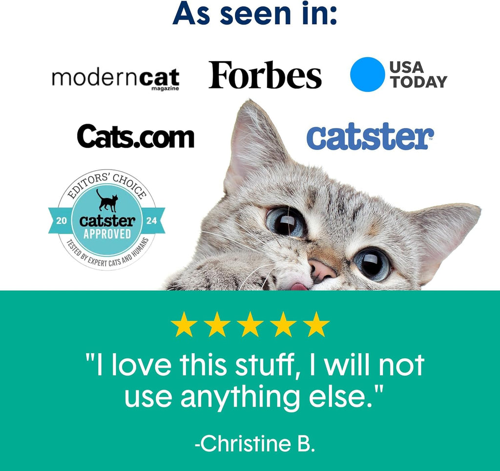 Boxiecat Gently Scented Premium Clumping Clay Cat Litter, 40-Pounds