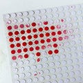 620pcs 0.24 inch Dot Water Sensitive Sticker Turn Red When Got Wet Device Potential Damage Indicator Warranty Void Instruction Liquid Sensor Label