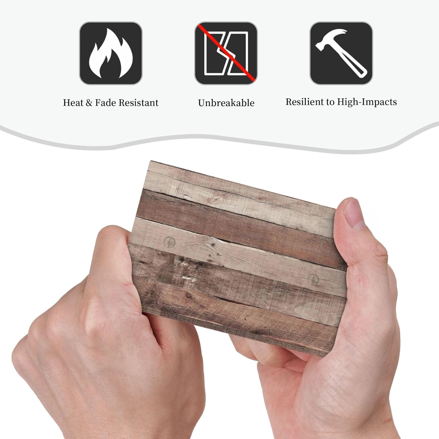 Light Switch Cover Plate Retro Wood Brown Farmhouse Barn Wooden 1 Gang No Device Blank Electrical Wall Plates Faceplate Decorative Switch Plate for Farmhouse Cabin Decor