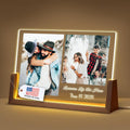 LOUISMIAA Customized Picture Frames with Night Light,Decorative Plaque Anniversary Birthday Mother’s Day Father’s Day Valentine’s Personalized Gifts for Boyfriend Girlfriend Couple Wife Women Same Day Shipping