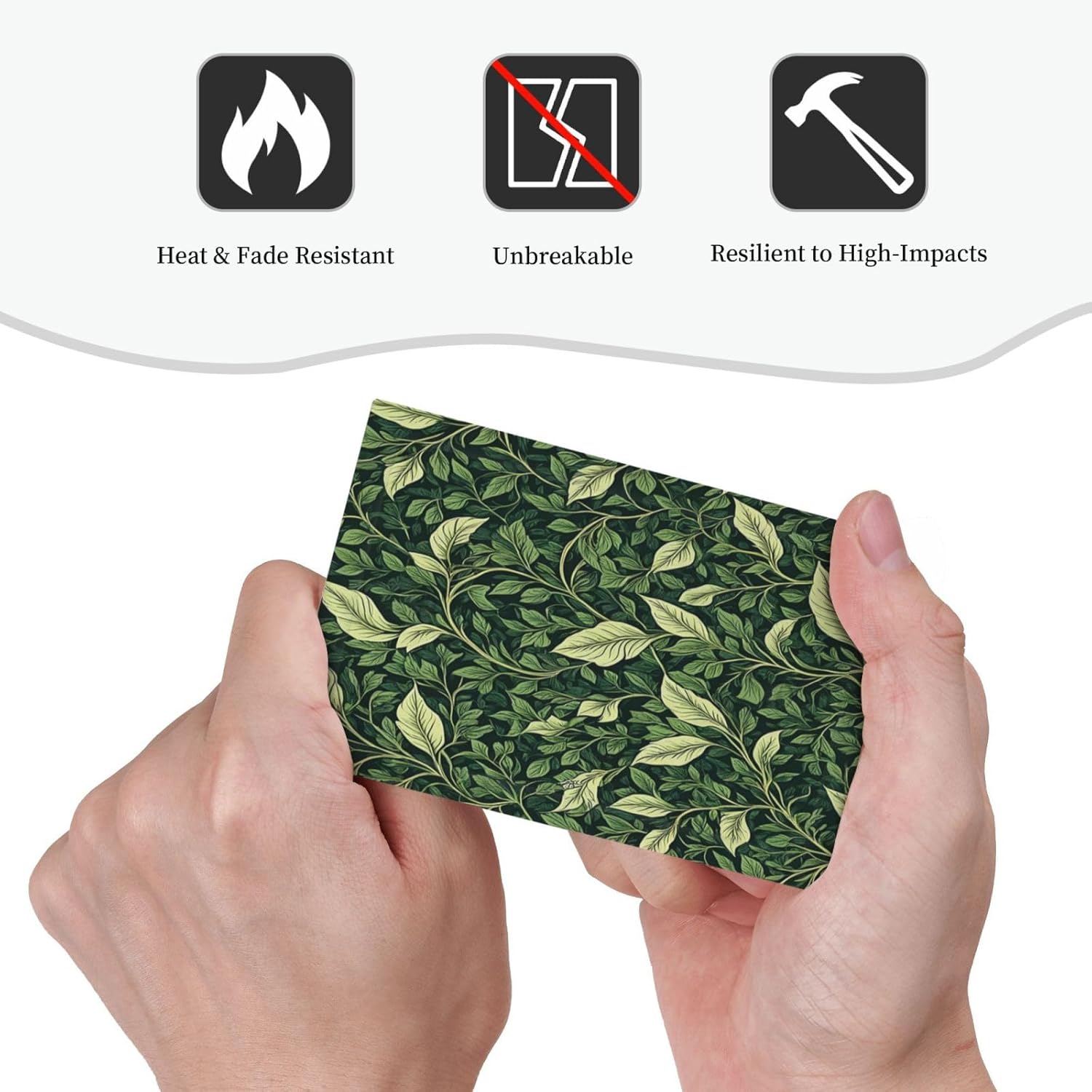 Vintage Green Plant Leaves 1-Gang No Device Blank Wallplate Electrical Light Switch Covers Decorative Receptacle Face Plate Cover for Bathroom 5 X 3 IN