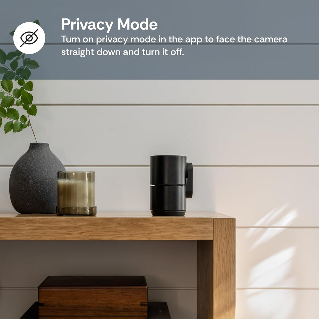 Luna 2K Indoor Cameras for Home Security, 2.4GHz & 5GHz WiFi, 360-Degree Pan-Tilt, Built-in Spotlight, Human Auto Tracking, Siren, Pet/Dog/Baby Camera with Phone app, White (2025 Upgrade Version)
