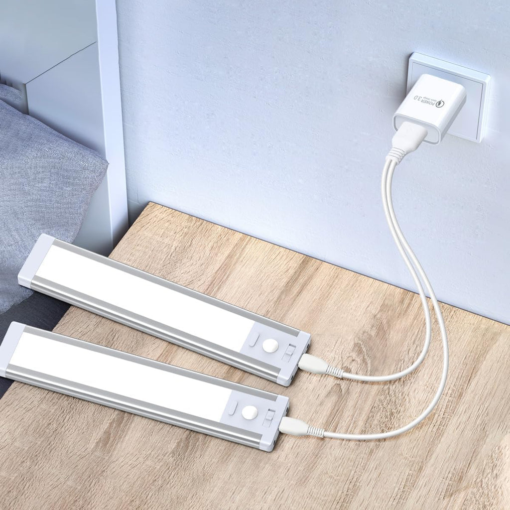 Under Cabinet Lighting USB C Charging Cable, Charger for MCGOR Motion Sensor Light Indoor, with Power Adapter