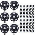 Kingdder 6 Pcs Multi-Angle Marker Set 2 Sheet 100 Point 3.0 mm 3D Scanner Markers Dot Stickers Scanning Spray Scanner Turntable Compatible Tracking Dot Reference Point for 3D Scanning