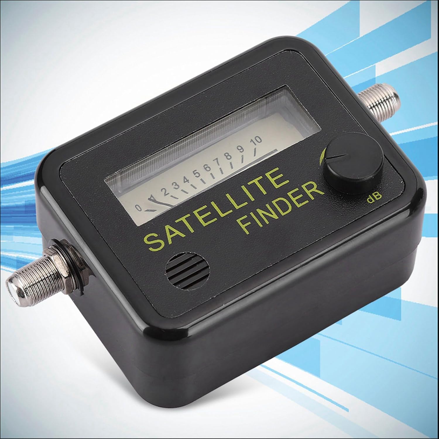 Pissente Satellite Signal Meter, Satellite Finder Meter Satellite Detector Digital Screen 0.95GHz-2.15GHz 0.2 dB Sensitivity 7dB for Easy Antenna Adjustment with dB Level Control