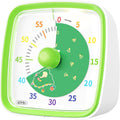 Yunbaoit Visual Timer with Night Light, 60-Minute Dinosaur Countdown Timer for Kids and Adults, Time Management Tool for Home, School, Kitchen, or Office (Green)