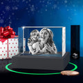 ArtPix 3D Premium Crystal Photo, Christmas Personalized Gifts for Women, Wife, Her, Him, Men, Husband, Grandma, Great Xmas Customized Gift With Your Own Photo, Custom Glass 3D Laser Etched Picture