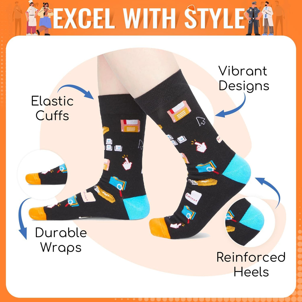 HAPPYPOP Gifts for Mechanic Personal Trainer - Photography Bus Driver Engineer Socks