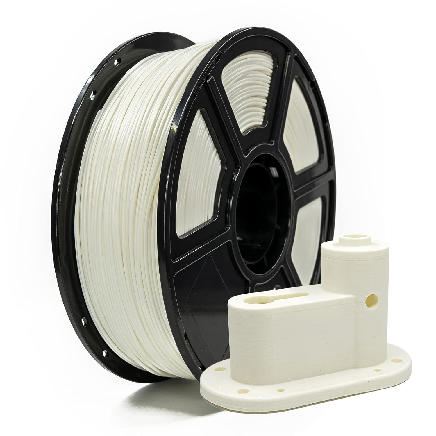 FLASHFORGE ASA Filament 1.75mm Natural, 3D Printer Filament 1kg (2.2lbs) Spool, Dimensional Accuracy +/- 0.02mm, Durable, High UV-Resistant, Perfect for Printing Outdoor Functional Parts