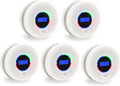10-Year Battery Smoke and Carbon Monoxide Detector, 2-in-1 Smoke CO Alarm with Digital Display, Reliable Fire and CO Alarm for Home, Bedroom, Kitchen (5 Pack)