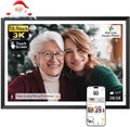 NexFoto 13.5" Digital Picture Frame 64GB, 3K Resolution Touchscreen Electronic Photo Frame, Add Pics from Google Photos, Share Photos/Videos via APP/USB, Unboxing Gift Mode, for Christmas/Mom, Black