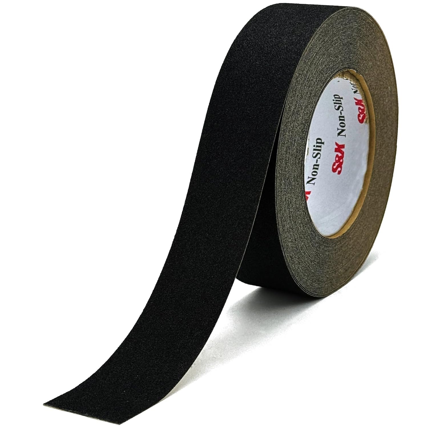 S&X Non Slip Tape 1 1/2 INCH x 60 FT Grip Tape for Stairs, Steps Waterproof and Durable, Black