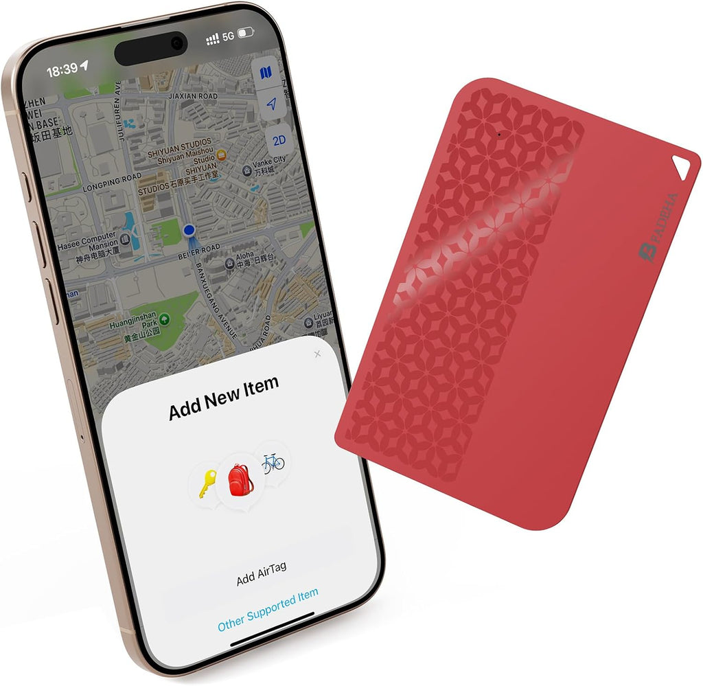 2025 [Apple MFi Certified] (iOS Only) Bluetooth Tracker Smart Card for Apple Find My iPhone Wallet GPS Tracker, 5-10 Years Staying Power, Keys Finder and Item Locator for Keys, Bags, Passport