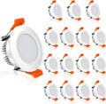 YGS-Tech 2 Inch LED Recessed Lighting, Dimmable Downlight 3W(35W Halogen Equivalent), CRI80, 4000K Natural White Ceiling Light with LED Driver (16 Pack)