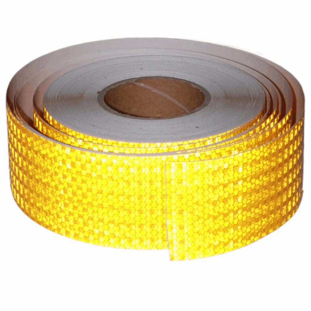 Yellow Reflective Tape 3 inch Wide, Outdoor Waterproof High Visibility Warning Industrial Marking Tape, Safety Stickers (168 feet)