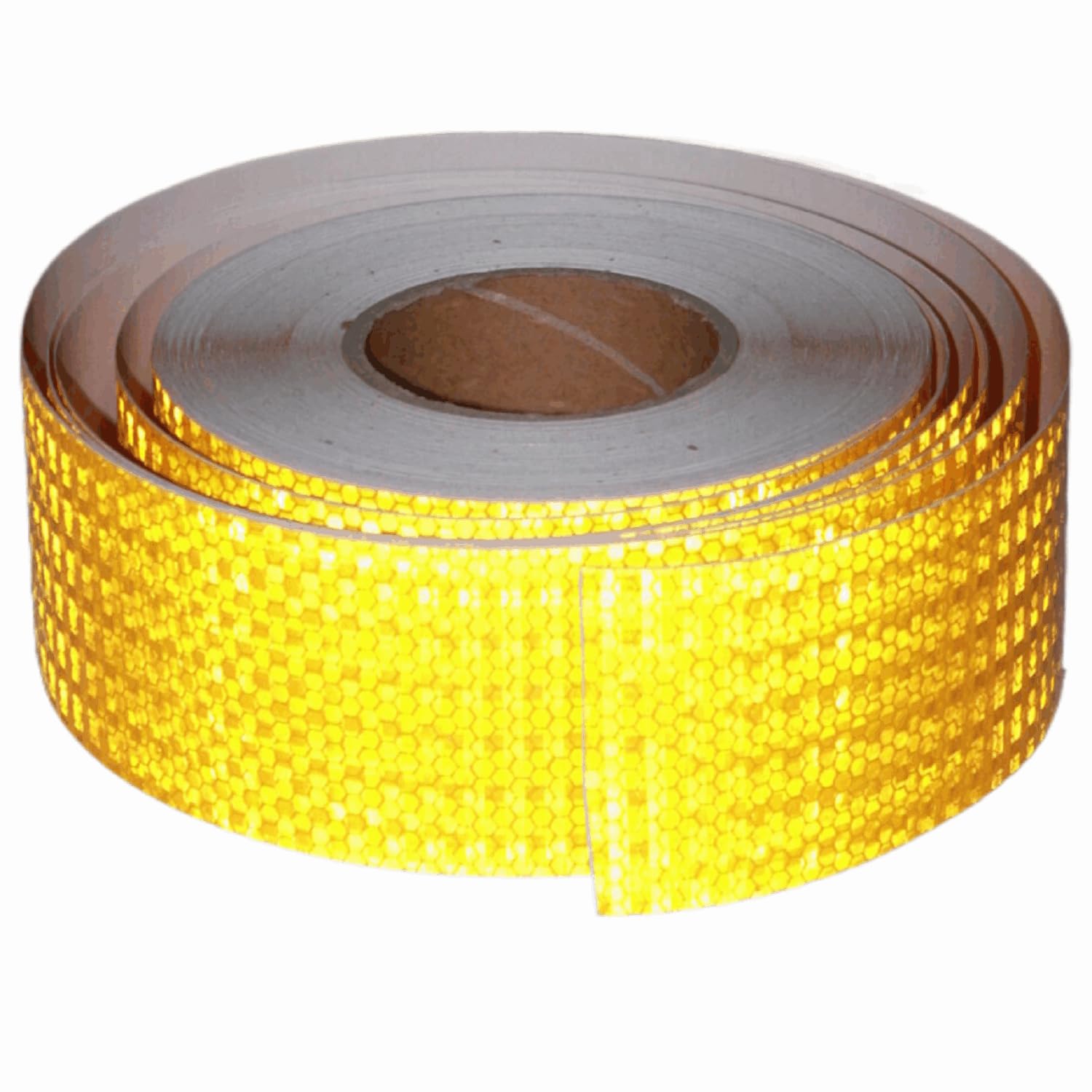 Yellow Reflective Tape 3 inch Wide, Outdoor Waterproof High Visibility Warning Industrial Marking Tape, Safety Stickers (168 feet)